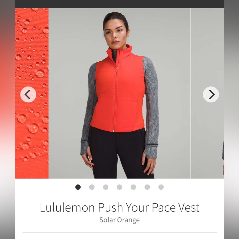 Lululemon Push Your Pace Vest Like New